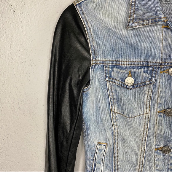 Aritzia Talula Jean/Leather Jacket - Picture 2 of 6